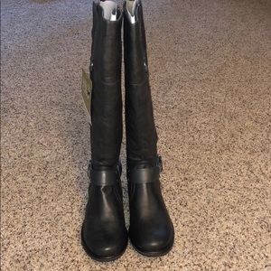 BareTraps Dark Grey Boots (Wide Calf)